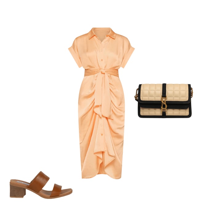 【Steve Madden】Pippa ブロックヒール ストラップミュール PIPPA Tan Strappy Block Heels | Women's Designer Heels