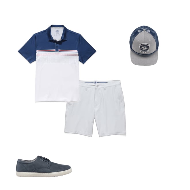 2nd bundle featuring 3 items which compliment  Pivot Performance Shorts - 8" Inseam - Light Grey