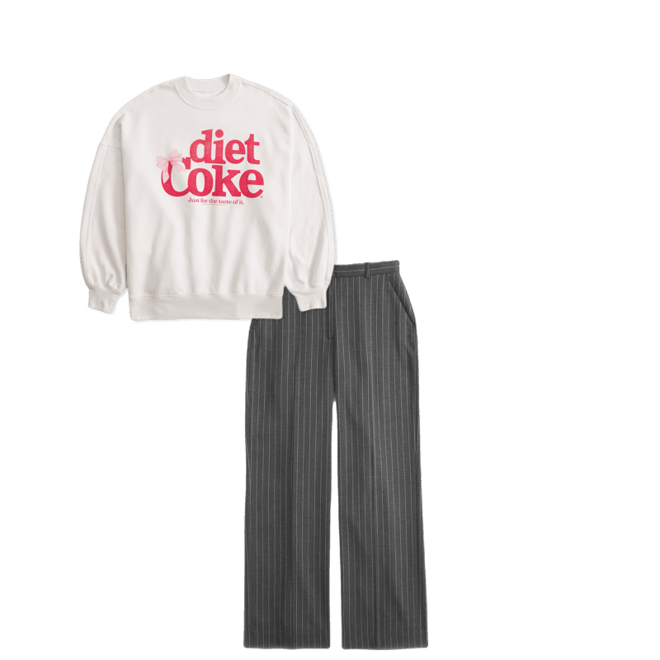 Diet Coke Graphic Oversized Sunday Crew