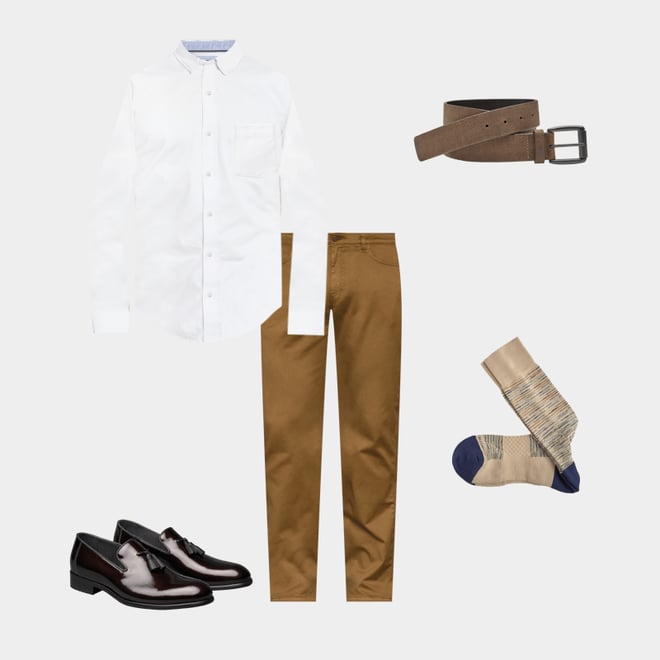 3rd bundle featuring 4 items which compliment Highland Tassel Slip-On Loafer