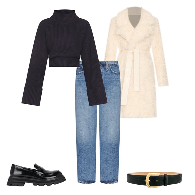 2nd bundle featuring 4 items which compliment Cropped Turtleneck Sweater