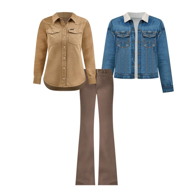 Women's Wrangler® Fierce Flare Jean in Clay Canyon