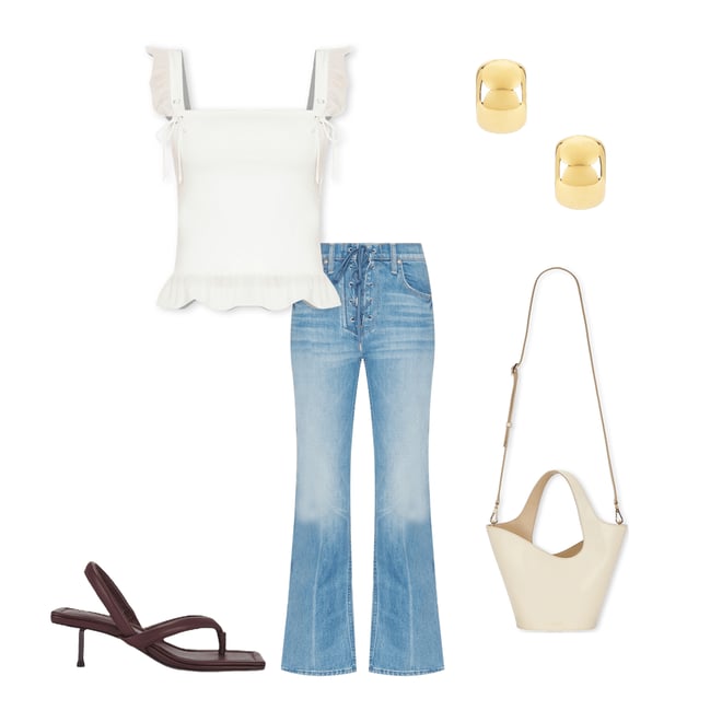 3rd bundle featuring 4 items which compliment The Lace Up Tomcat Hover Jeans