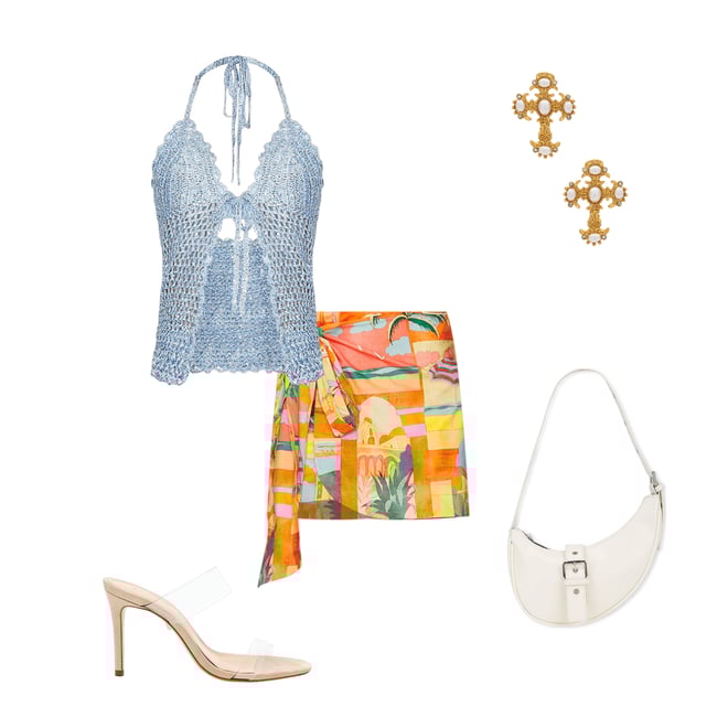 2nd bundle featuring 4 items which compliment Arian Halter Tie Top