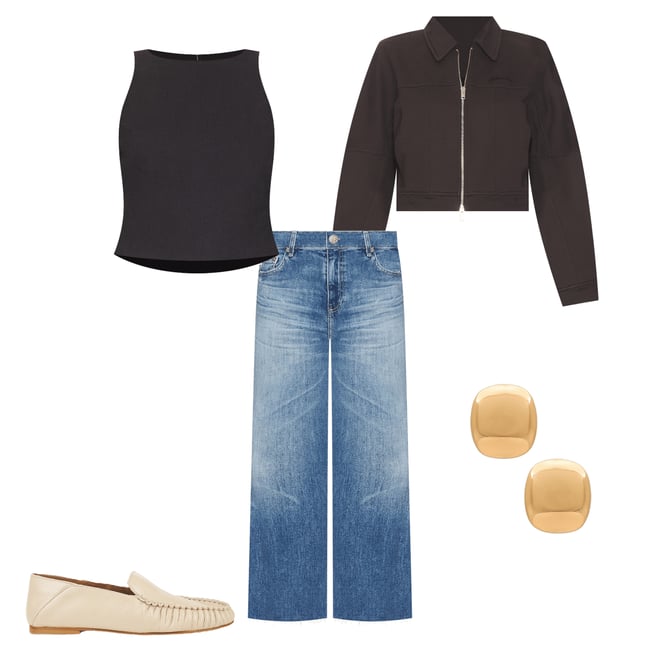 3rd bundle featuring 4 items which compliment Saige Wide Leg Crop