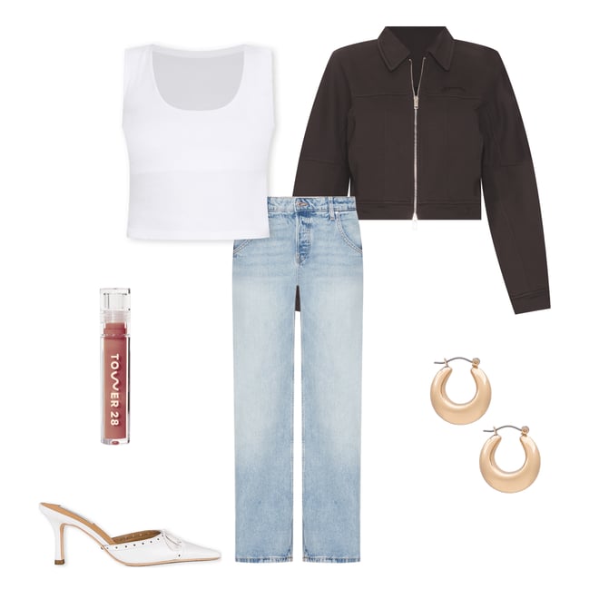 4th bundle featuring 5 items which compliment x Intimately FP Clean Lines Muscle Cami In White
