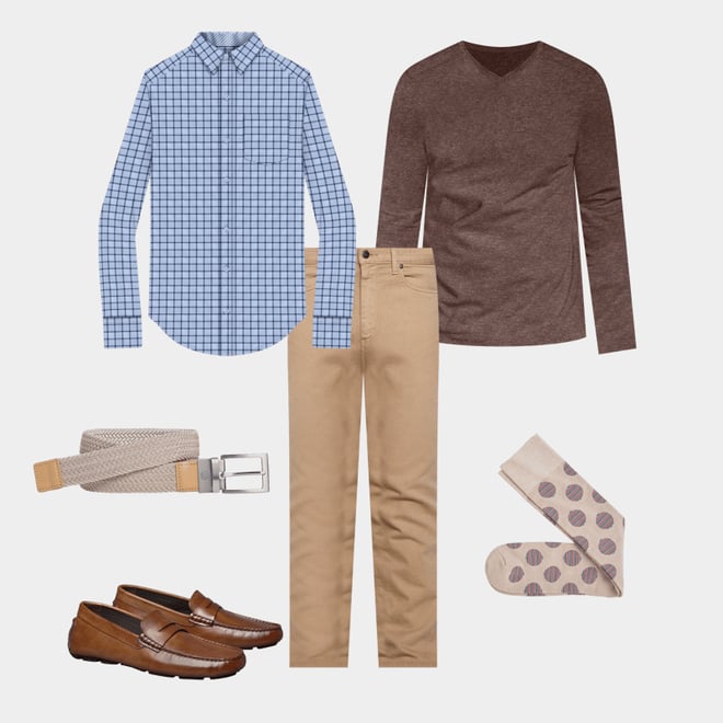 2nd bundle featuring 5 items which compliment Reversible Stretch-Woven Belt
