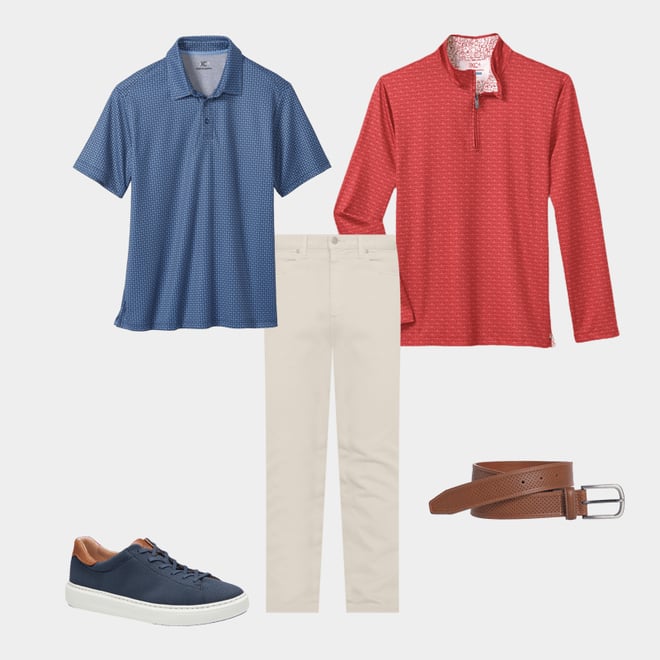 1st bundle featuring 4 items which compliment Soft Perforated Leather Belt