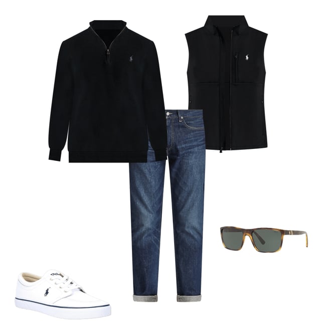 Polo Ralph Lauren Full Zip Double Knit Vest | Dillard's