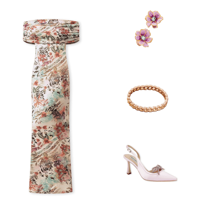 The Pink Reef Small Handpainted Jewel Box Flower Earrings