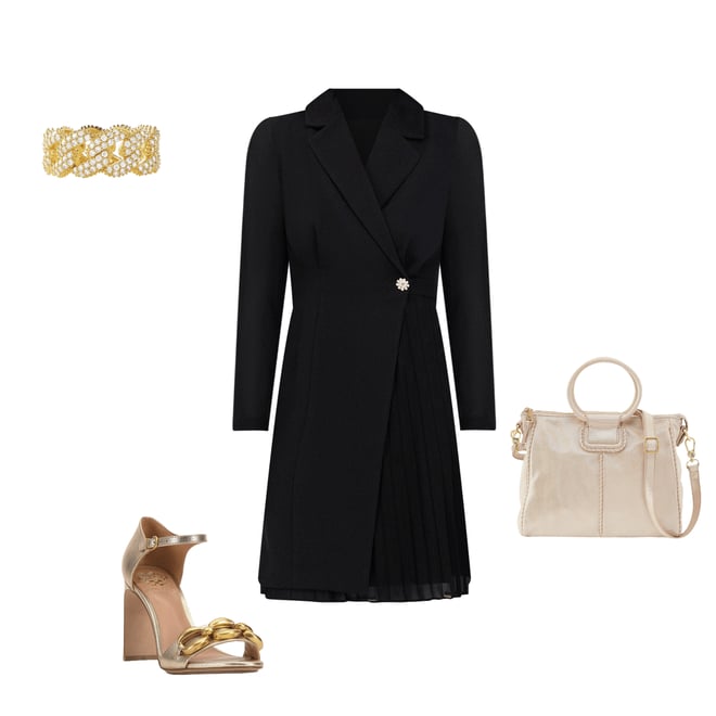 Vince Camuto Signature Stretch Notch Lapel Collar Long