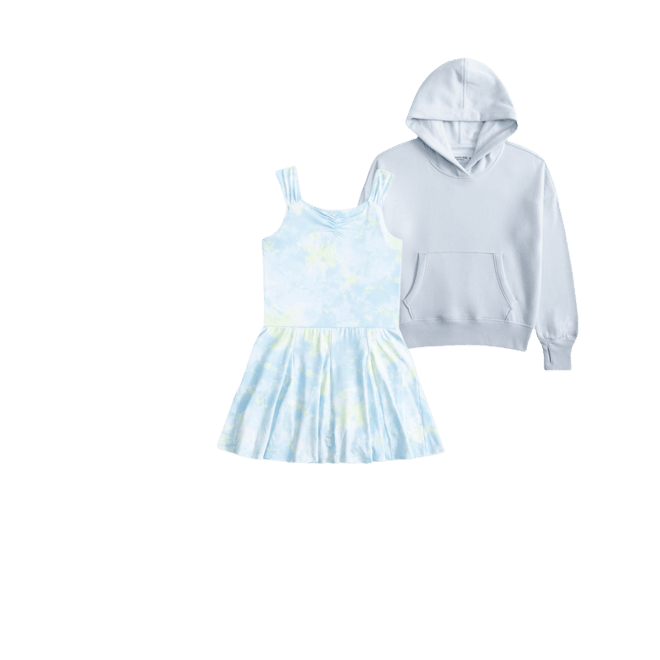 ypb godet mini dress