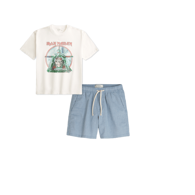 Boxy Iron Maiden Graphic Tee