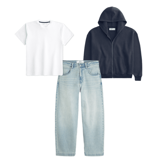 Boxy Zip-Up Hoodie