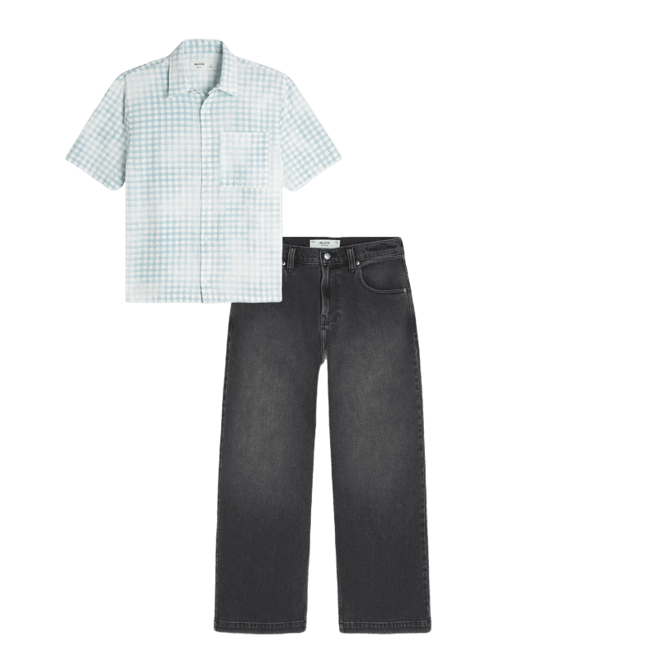 Boxy Short-Sleeve Pocket Shirt