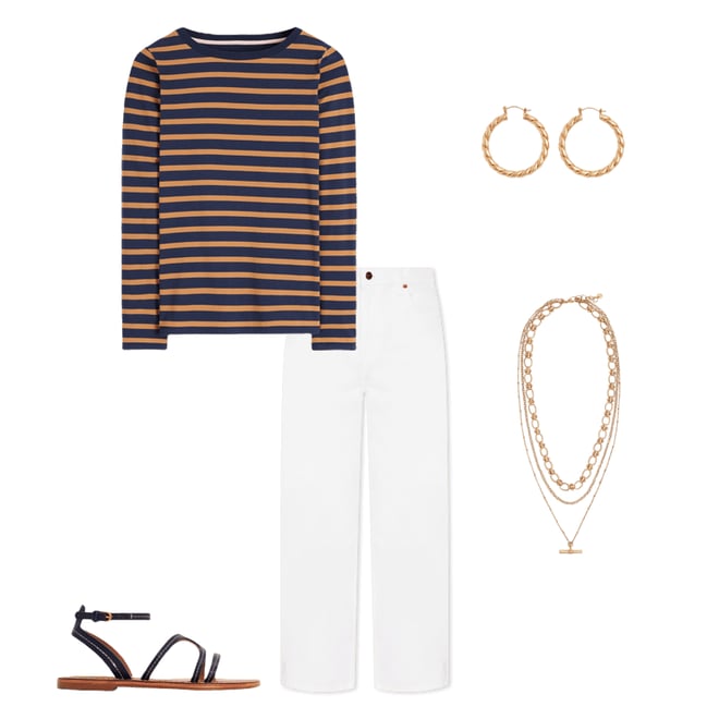5th bundle featuring 4 items which compliment Casual Flat Sandal-Navy