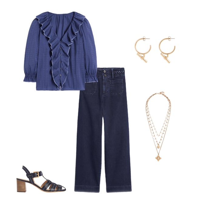 1st bundle featuring 4 items which compliment Primrose Patch Pocket Jeans-Indigo Braid