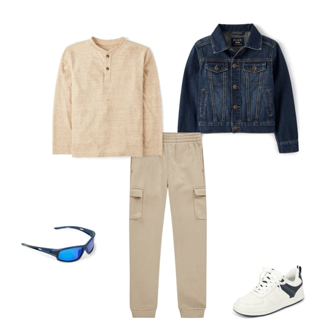 Boys Long Sleeve Denim Jacket - BLUE | The Children's Place