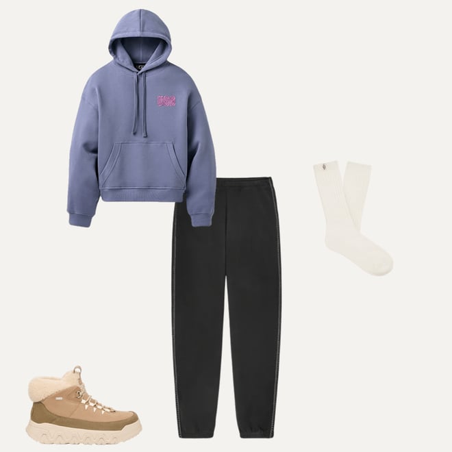 Women's Rib Knit Slouchy Crew Sock