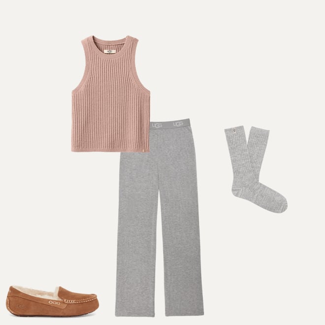 Women's Rib Knit Slouchy Crew Sock