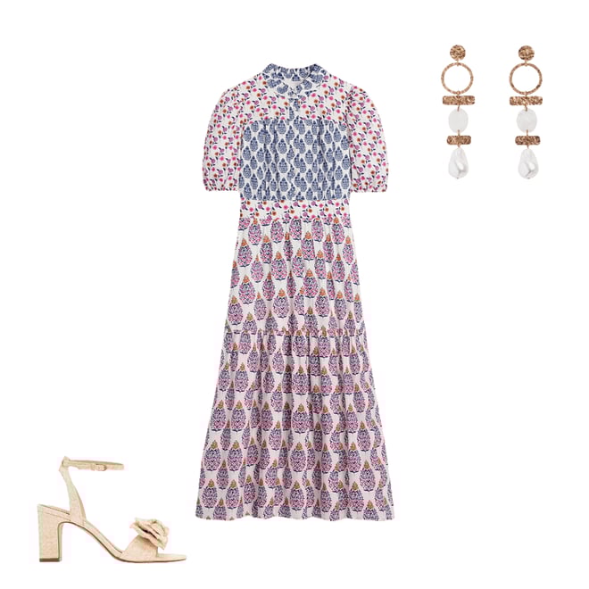 3rd bundle featuring 2 items which compliment Beatrice Cotton Midi Dress-Multi, Wildflower Bouquet