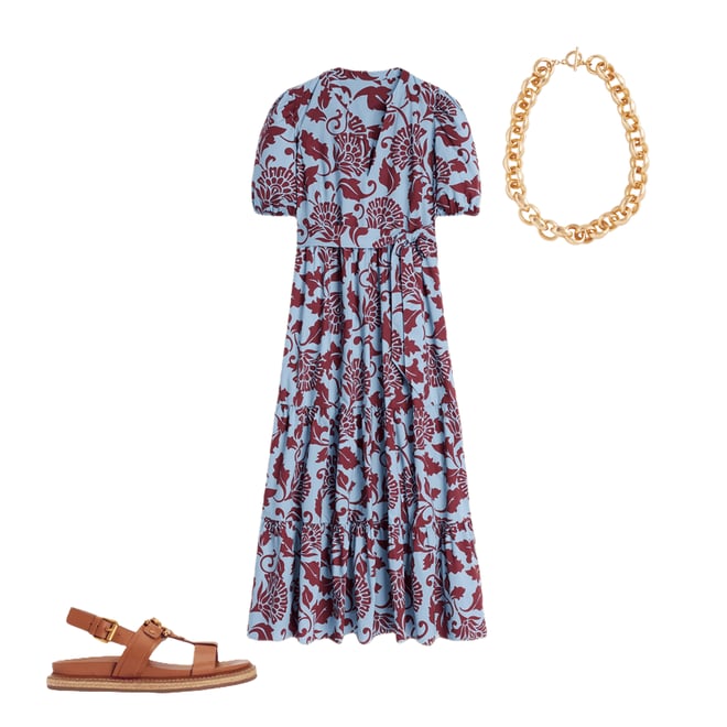 2nd bundle featuring 2 items which compliment Christabel Cotton Midi Dress-Glacier Blue, Ornate Vine