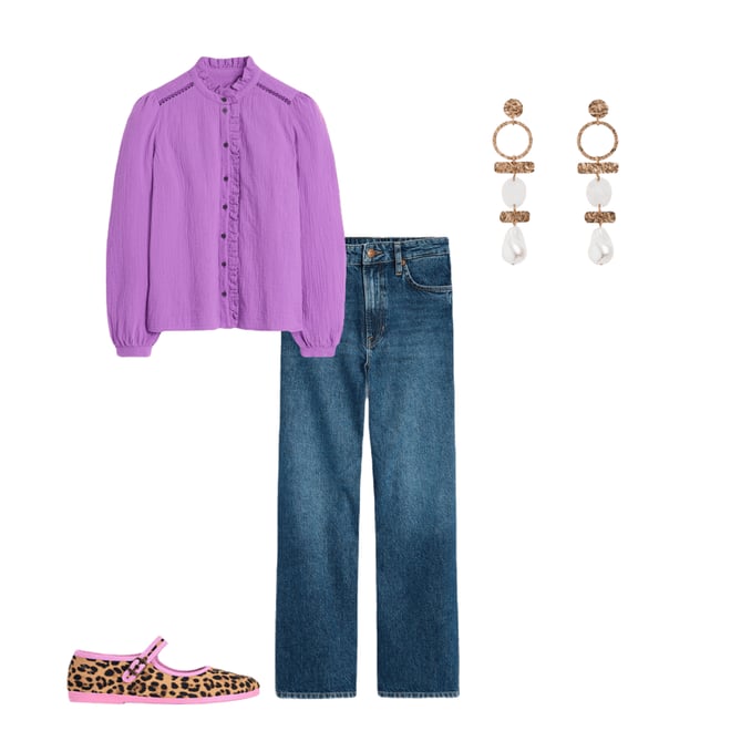 5th bundle featuring 3 items which compliment High Rise Straight Crop Jeans-Mid Vintage