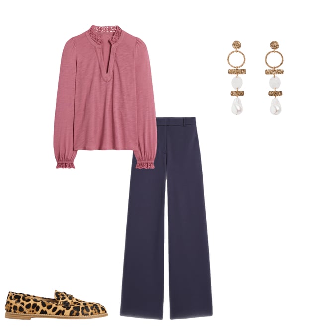 6th bundle featuring 3 items which compliment Belgravia Ponte Trousers-Navy