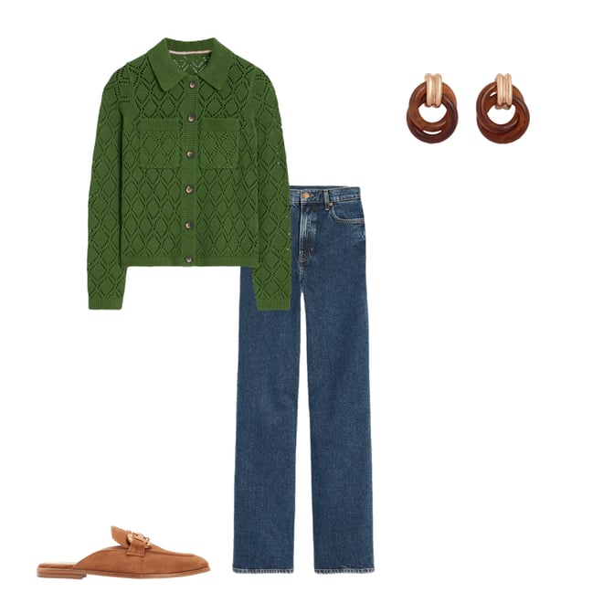 2nd bundle featuring 3 items which compliment Astrid Knitted Shirt-Promenade Green