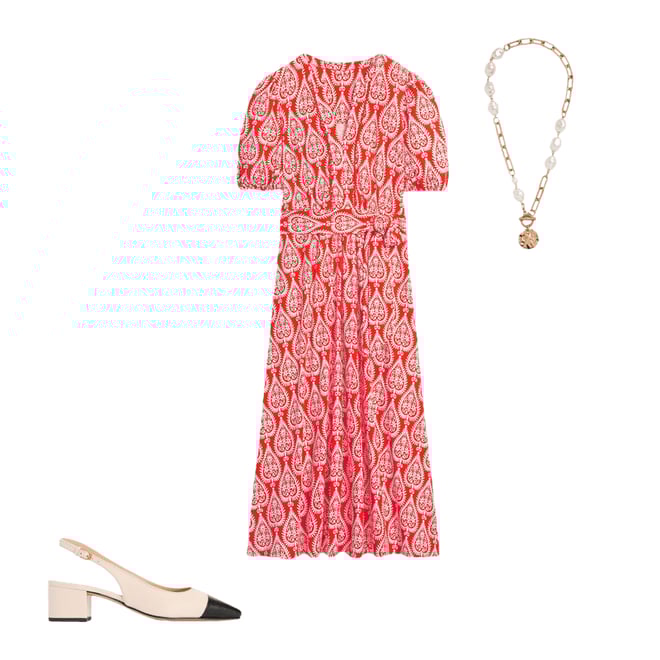 6th bundle featuring 2 items which compliment Ailsa Block Heel Slingbacks-Ecru