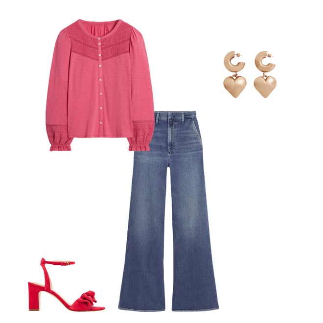 5th bundle featuring 3 items which compliment High Rise Clean Wide Jeans-Mid Vintage