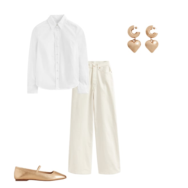 3rd bundle featuring 3 items which compliment Sienna Cotton Shirt-White