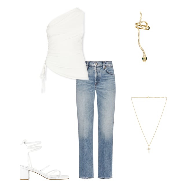1st bundle featuring 4 items which compliment Myna Asymmetrical Top