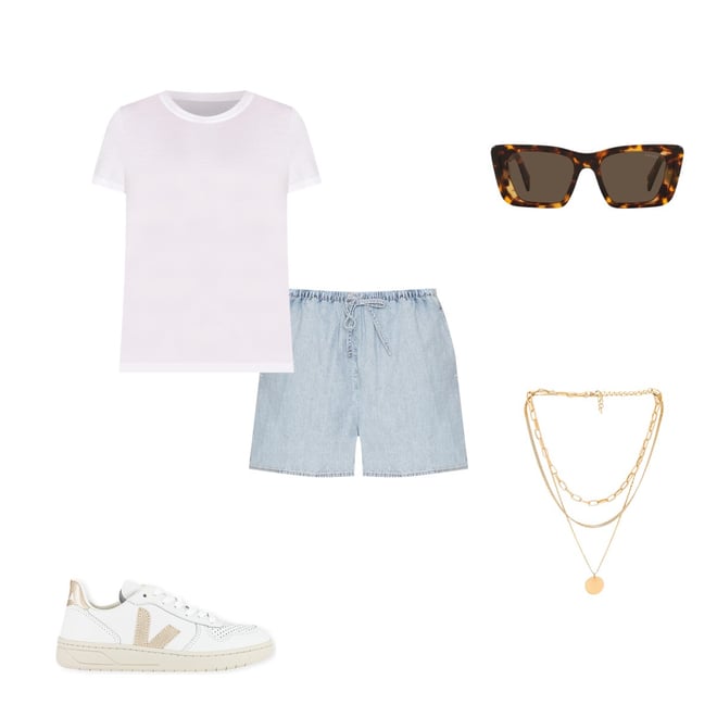 James Perse Vintage Little Boy Tee in White | REVOLVE