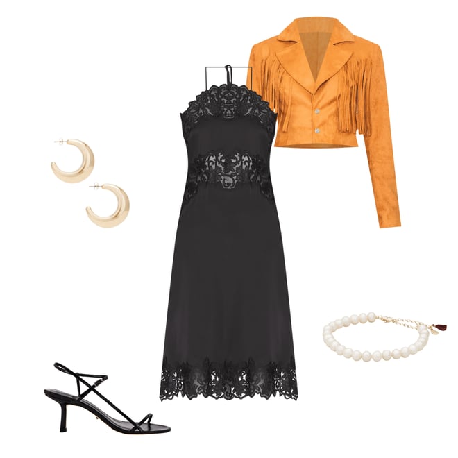 1st bundle featuring 4 items which compliment Kiara Faux Suede Jacket