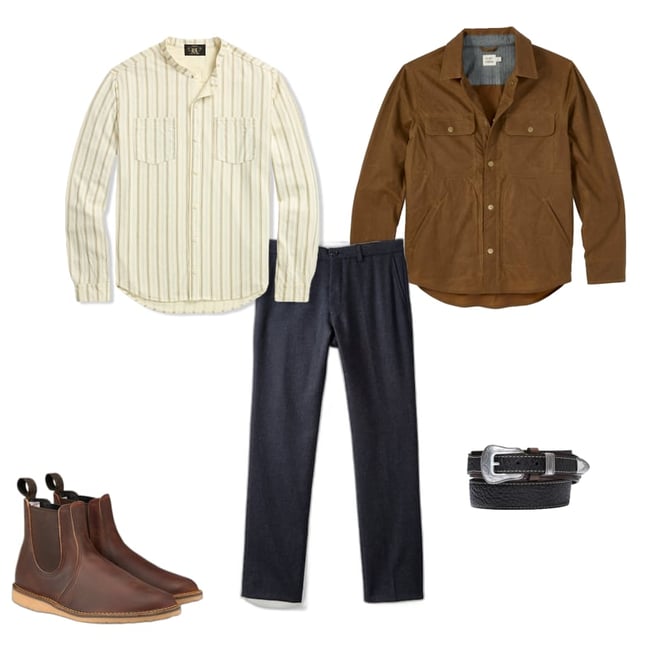 Wills Stretch Wool Trouser - Navy | Dress Pants | Huckberry