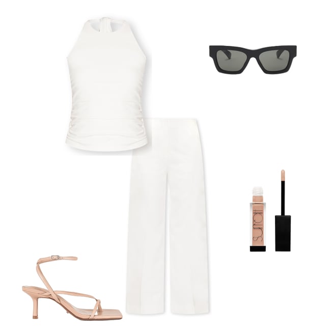 1st bundle featuring 4 items which compliment by Marianna Nila Satin Pant