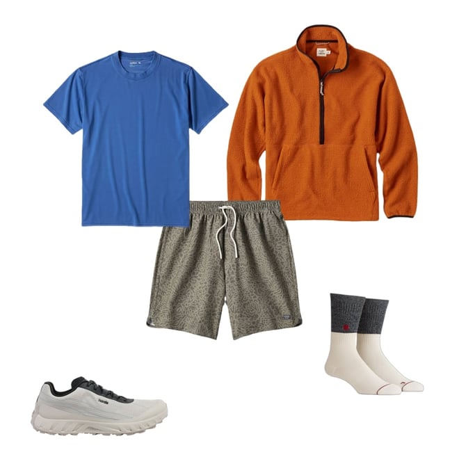Flint and Tinder Half Zip Fleece - Hunting Orange | Fleece