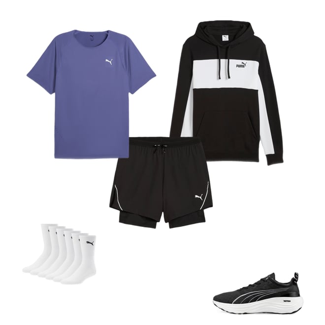 Men's Half-Terry Crew-Length Socks [3 Pairs]