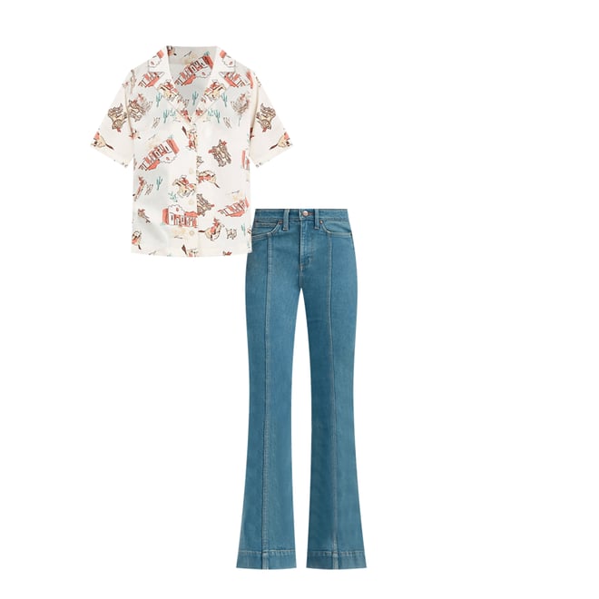 Women's Wrangler Retro® Bailey High Rise Pintuck Trouser Jean in Brooklyn