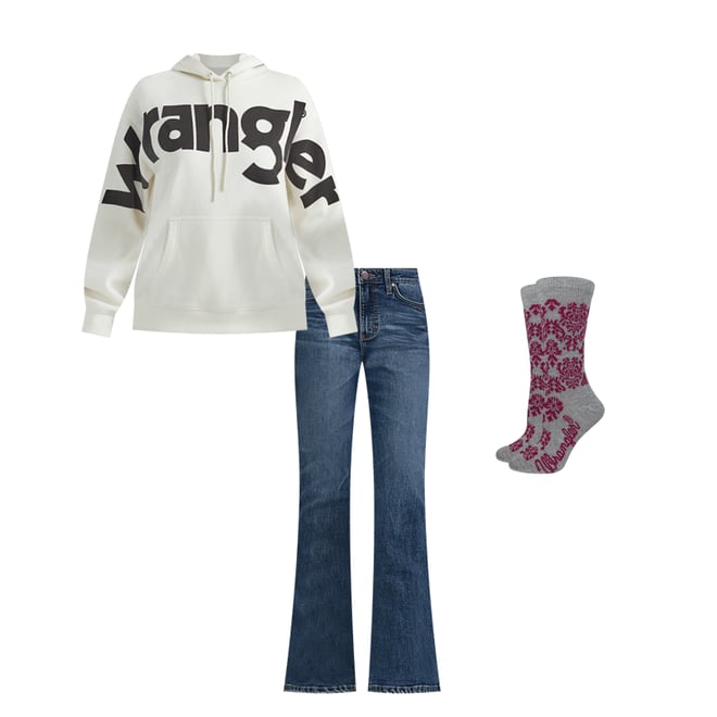 Women's Wrangler Retro® Bailey High Rise Flare Jean in Hannah