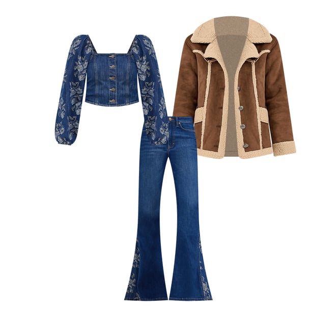 Women's Wrangler Retro® Bailey High Rise Pieced Trumpet Flare Jean in Melody