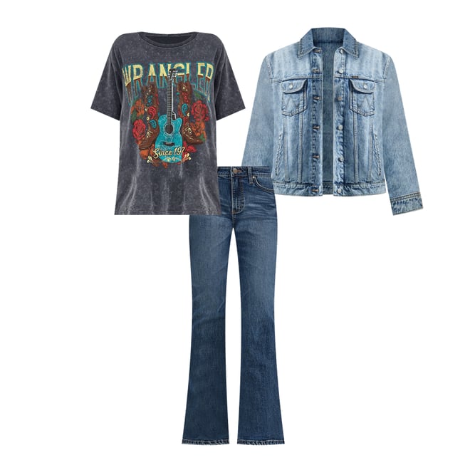 Women's Wrangler Retro® Bailey High Rise Flare Jean in Hannah