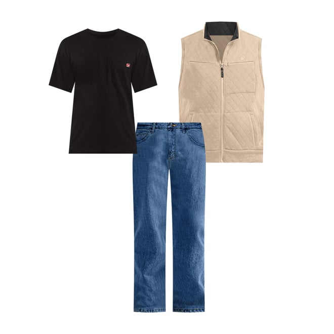 Men's Workwear Pocket T-Shirt in Black