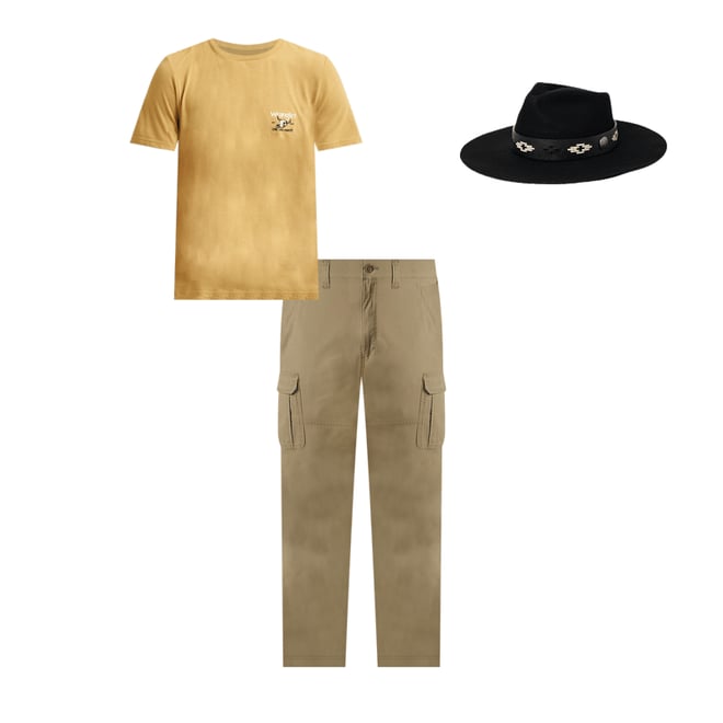 Wrangler® Men's Five Star Premium Relaxed Fit Flex Cargo Pant in Elmwood