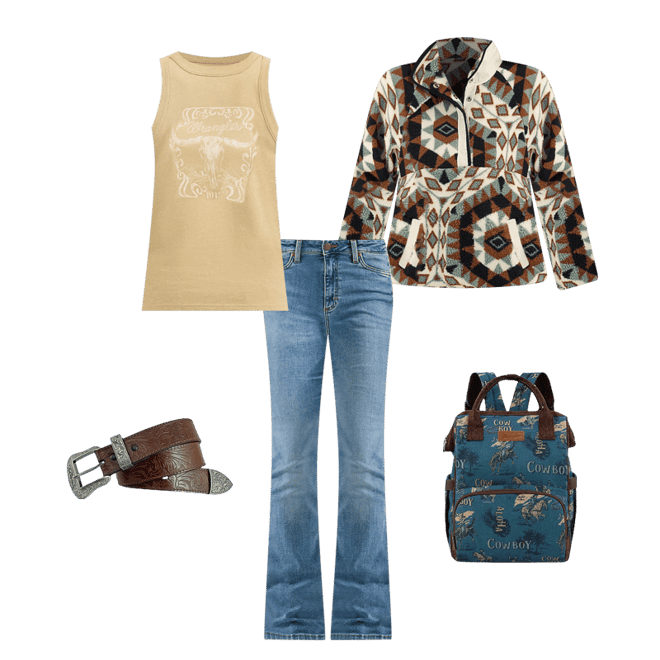 Women's Wrangler Retro® Half-Snap Sherpa Pullover in Green