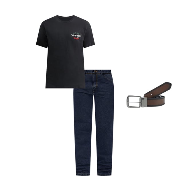 Men's Mexico Horse Rider Graphic T-Shirt in Jet Black