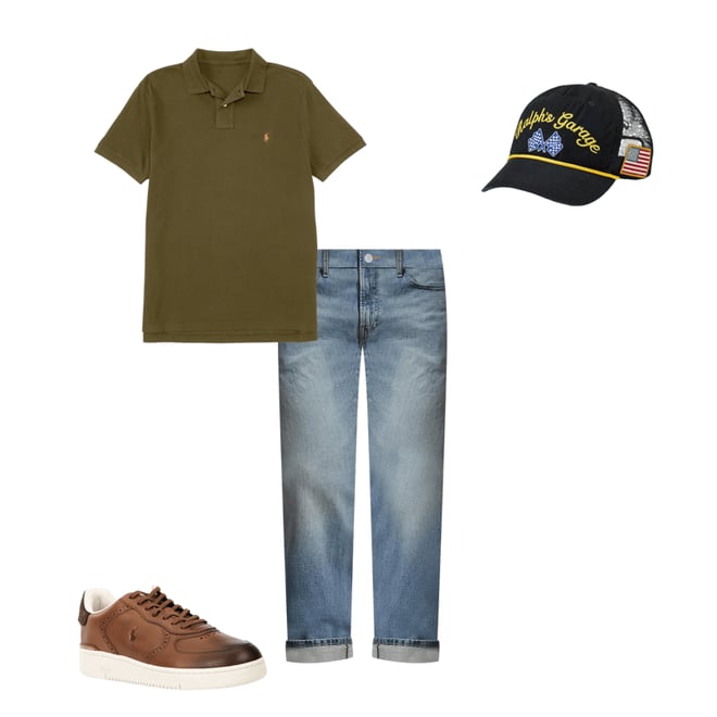 Polo Ralph Lauren Ralph's Garage Canvas Racing Trucker Cap