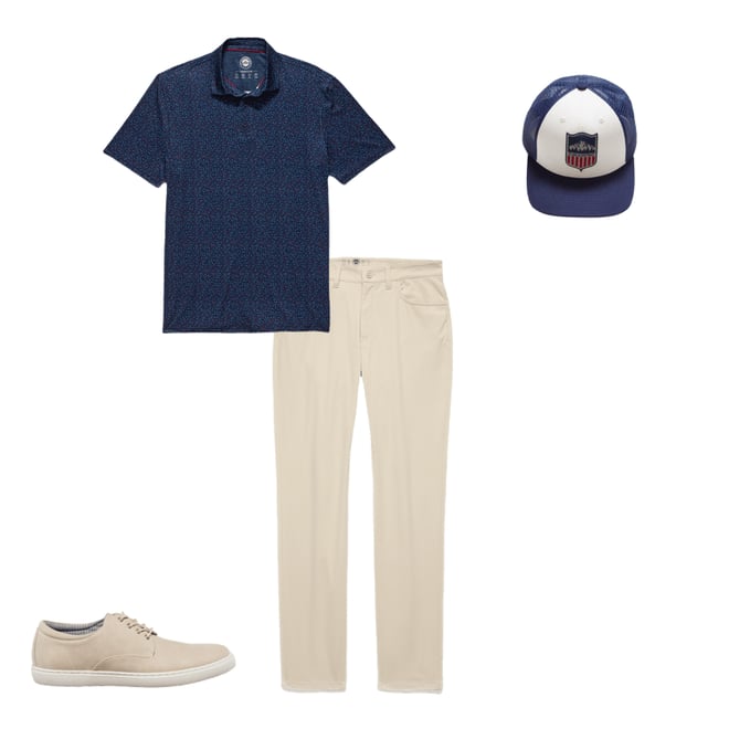 3rd bundle featuring 3 items which compliment  Mountain Shield Trucker Hat - Navy/White Combo