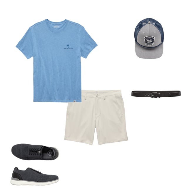3rd bundle featuring 4 items which compliment  Range Performance Shorts - 8" Inseam - Stone